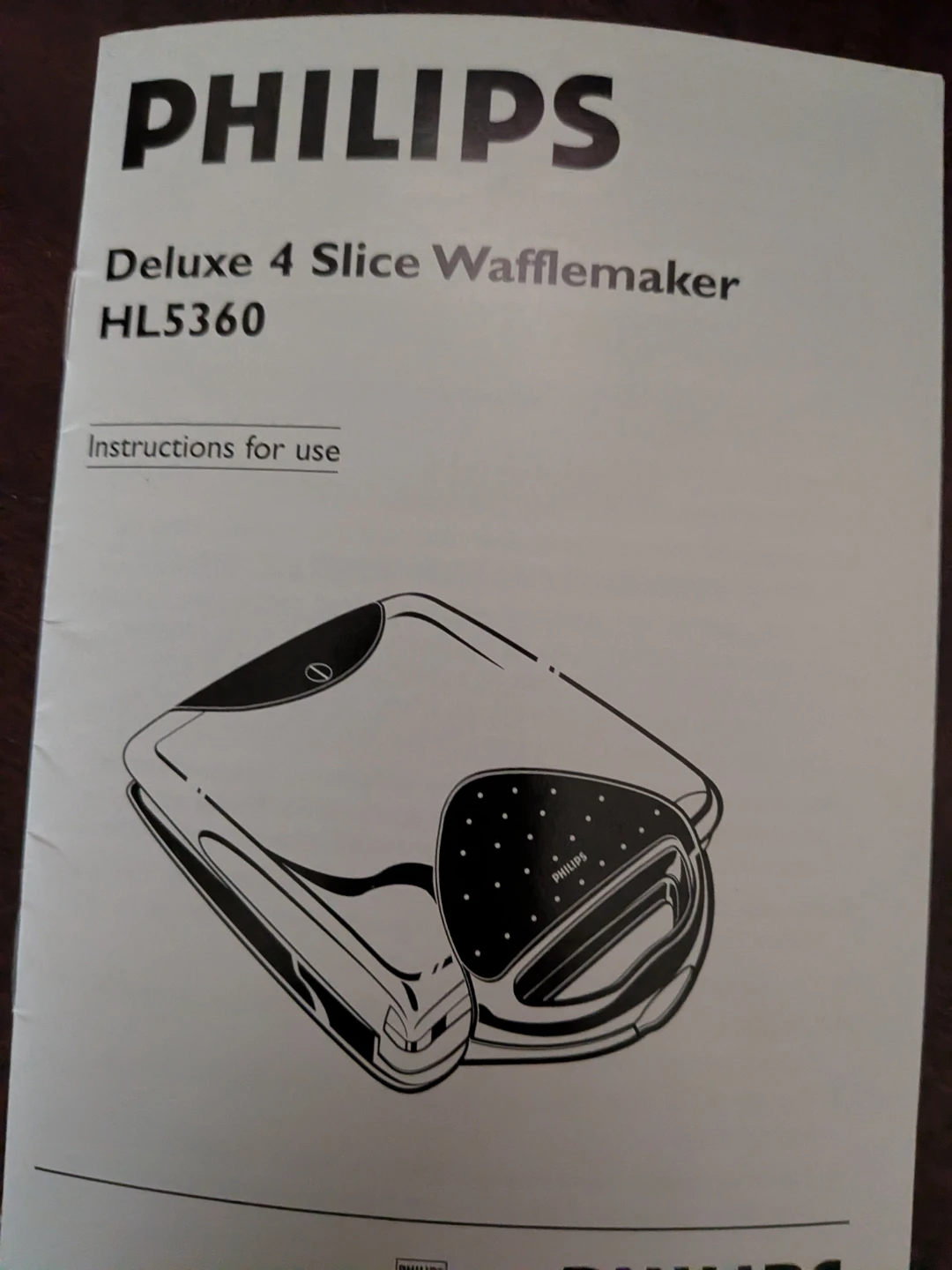 Philips Deluxe 4 Slice Wafflemaker HL5360 - photo 5