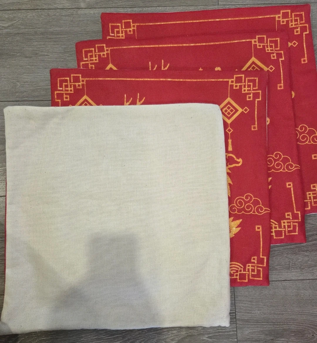 Red Dragon Cushion Covers Set (4) - photo 2