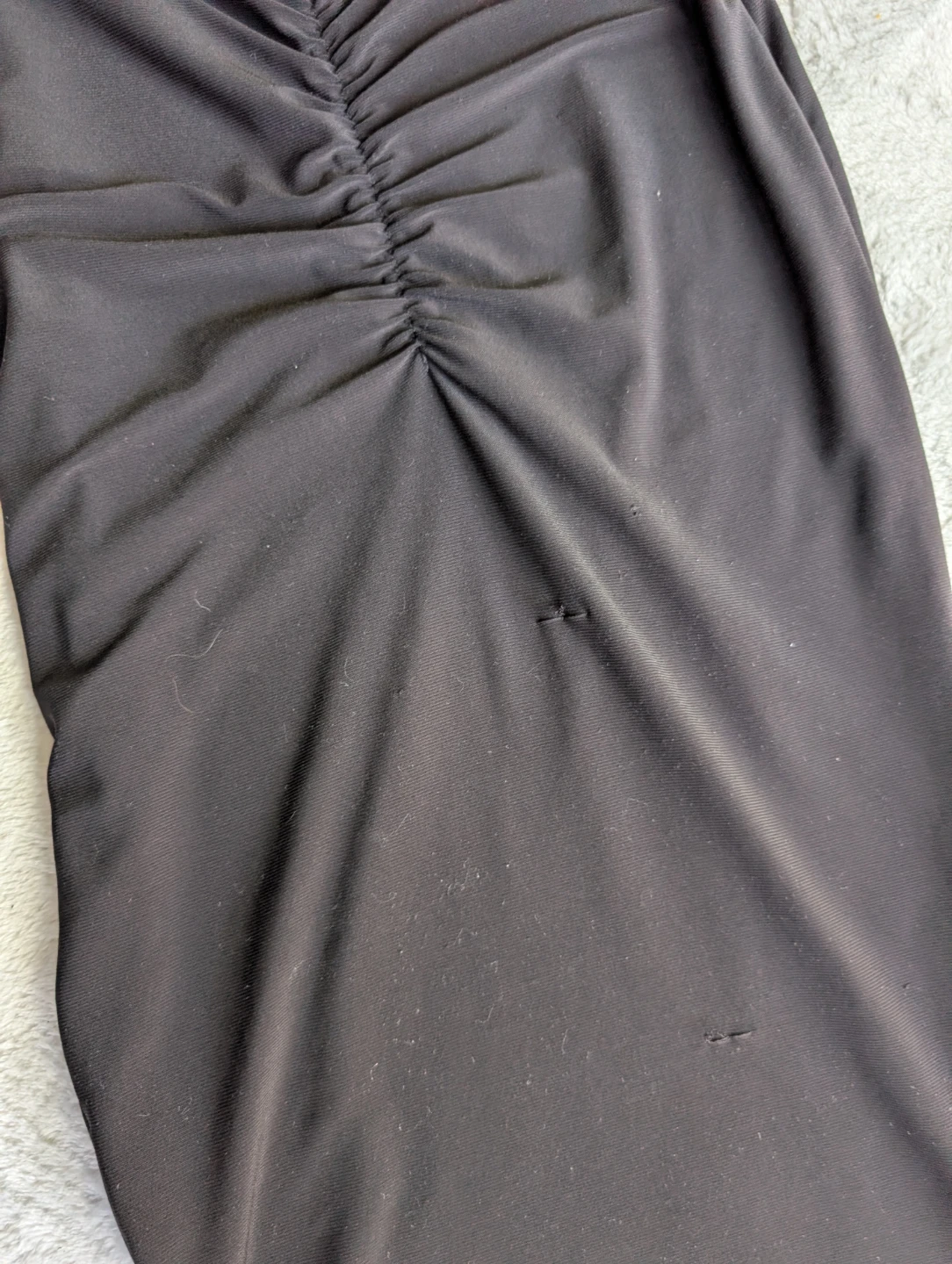 ⚽AYM Black Ruched Maxi Skirt - photo 3