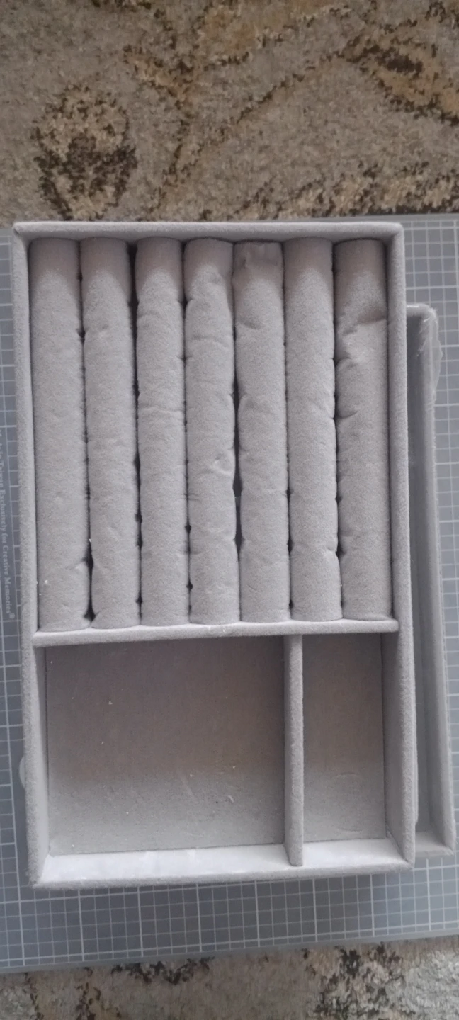 Grey Velvet Jewelry Organizer Set - photo 5