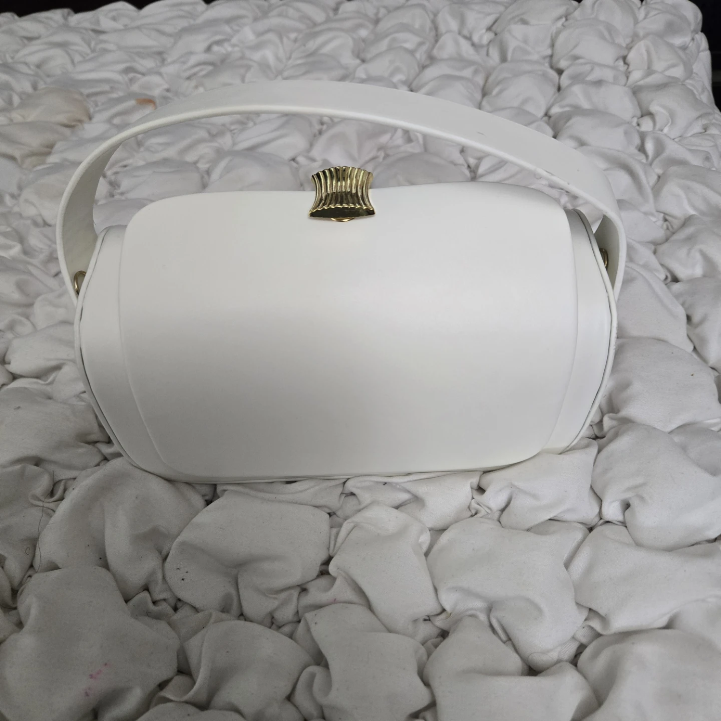 White FASHION & BAGS LEATHER Handbag - photo 2