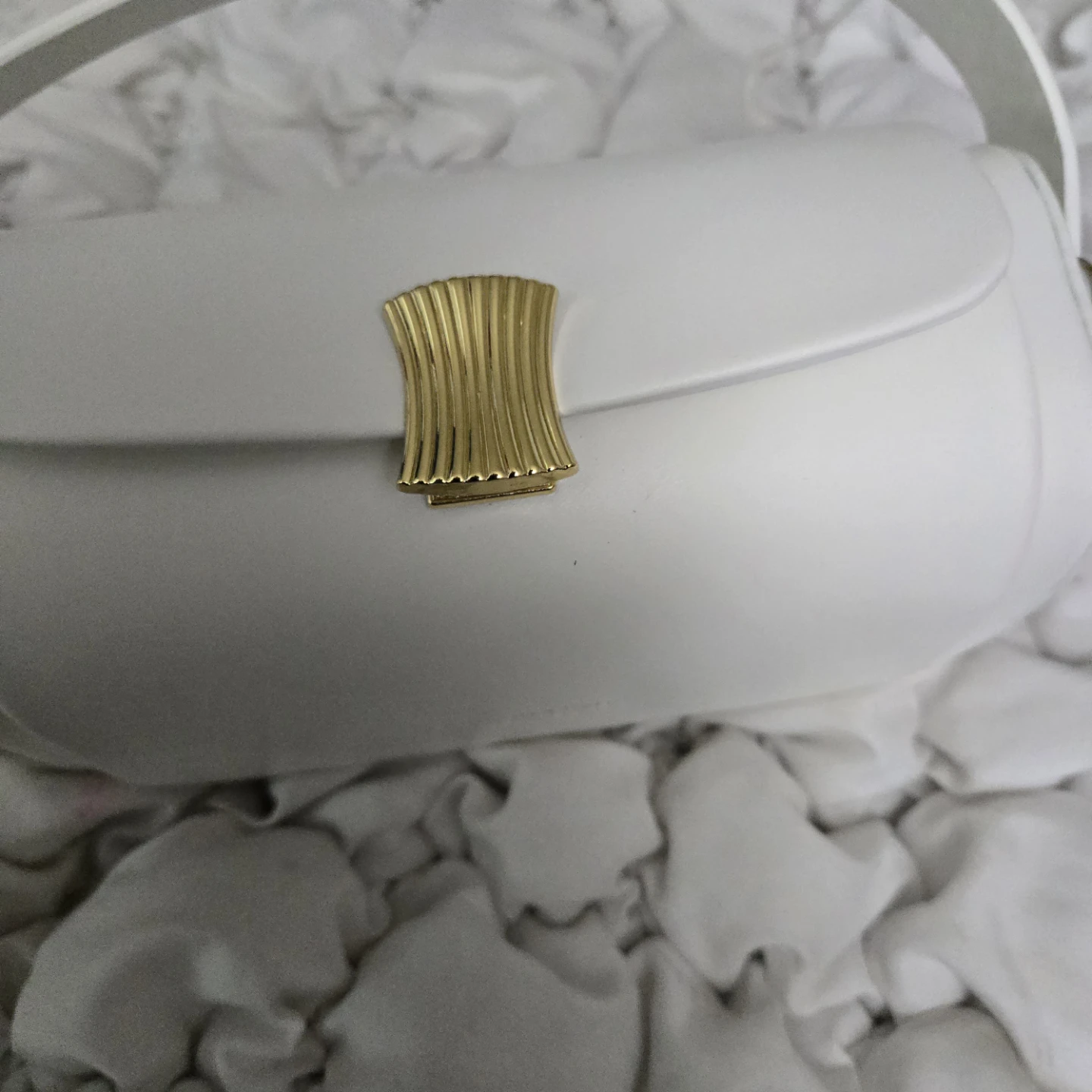 White FASHION & BAGS LEATHER Handbag - photo 4