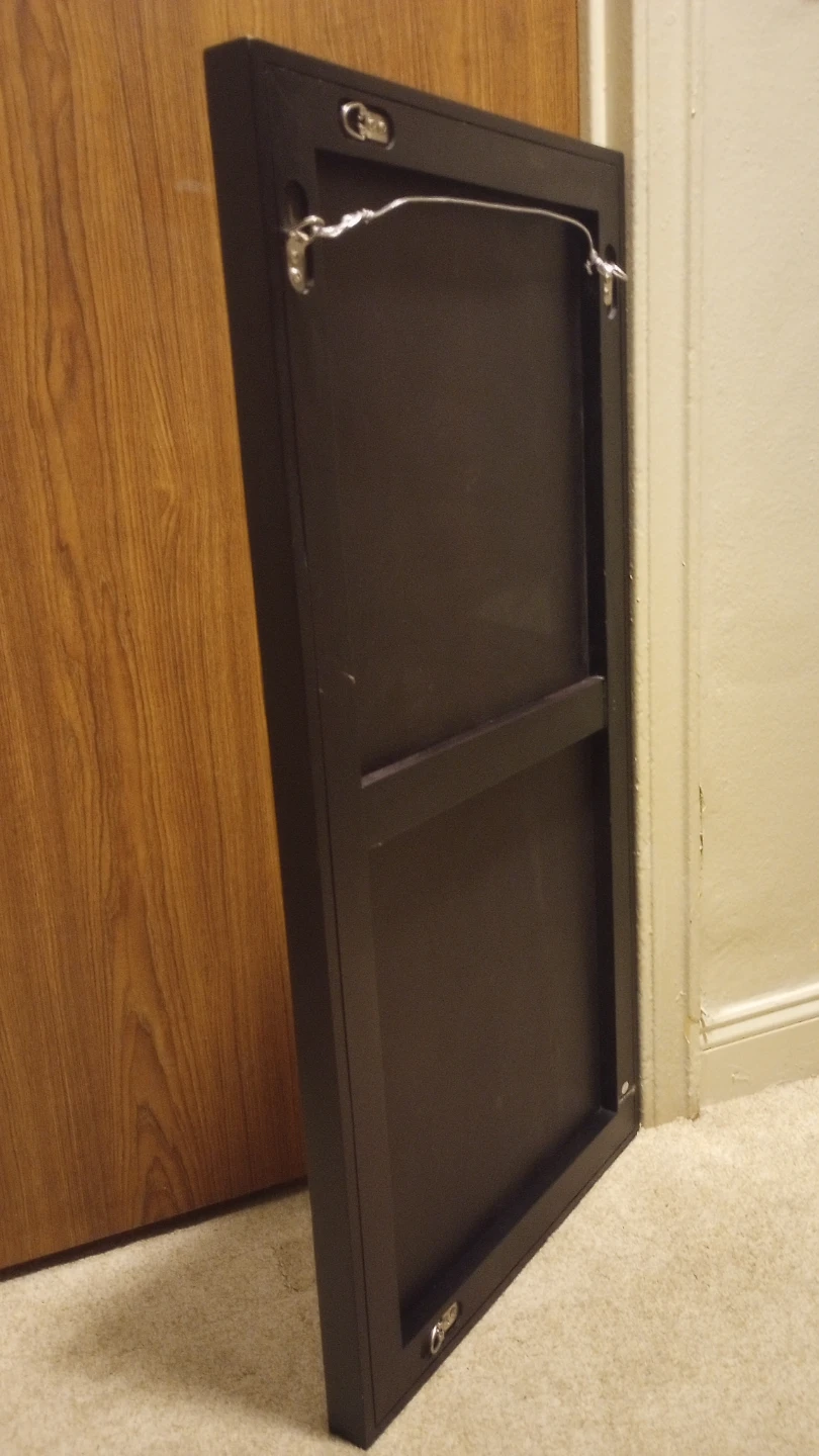 Mirror West Elm 3D floating mirror and wood frame Excellent - photo 3