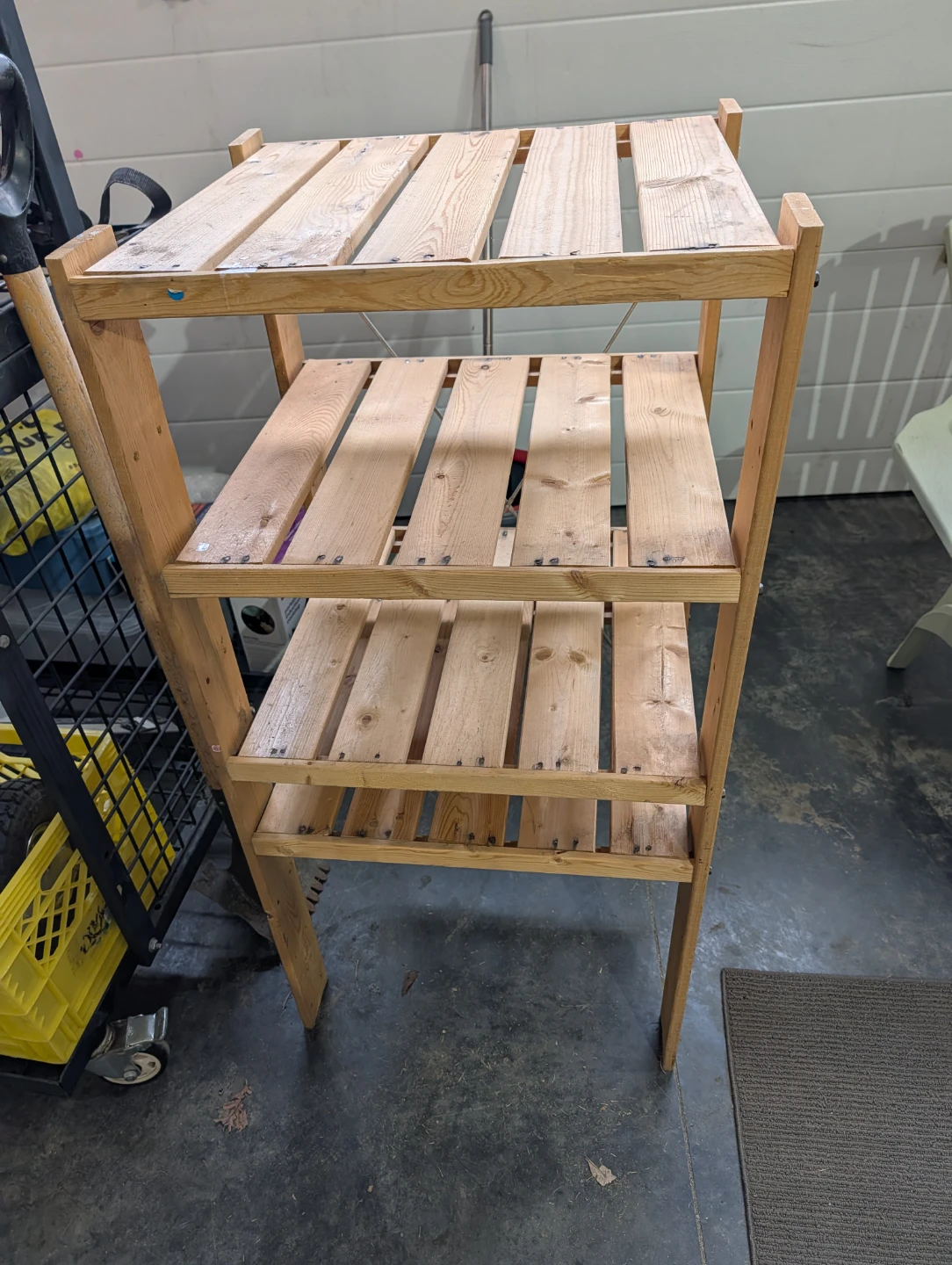 4 tier wooden shelf - photo 2