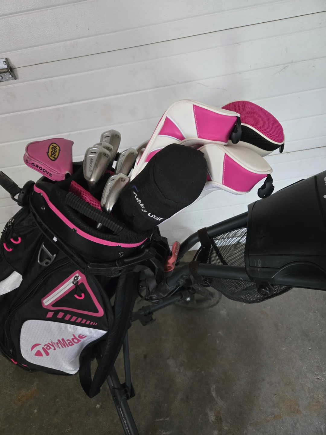 Ashley Golf Club Set/Clicgear Pull Cart/Taylormade Cart Bag - photo 2
