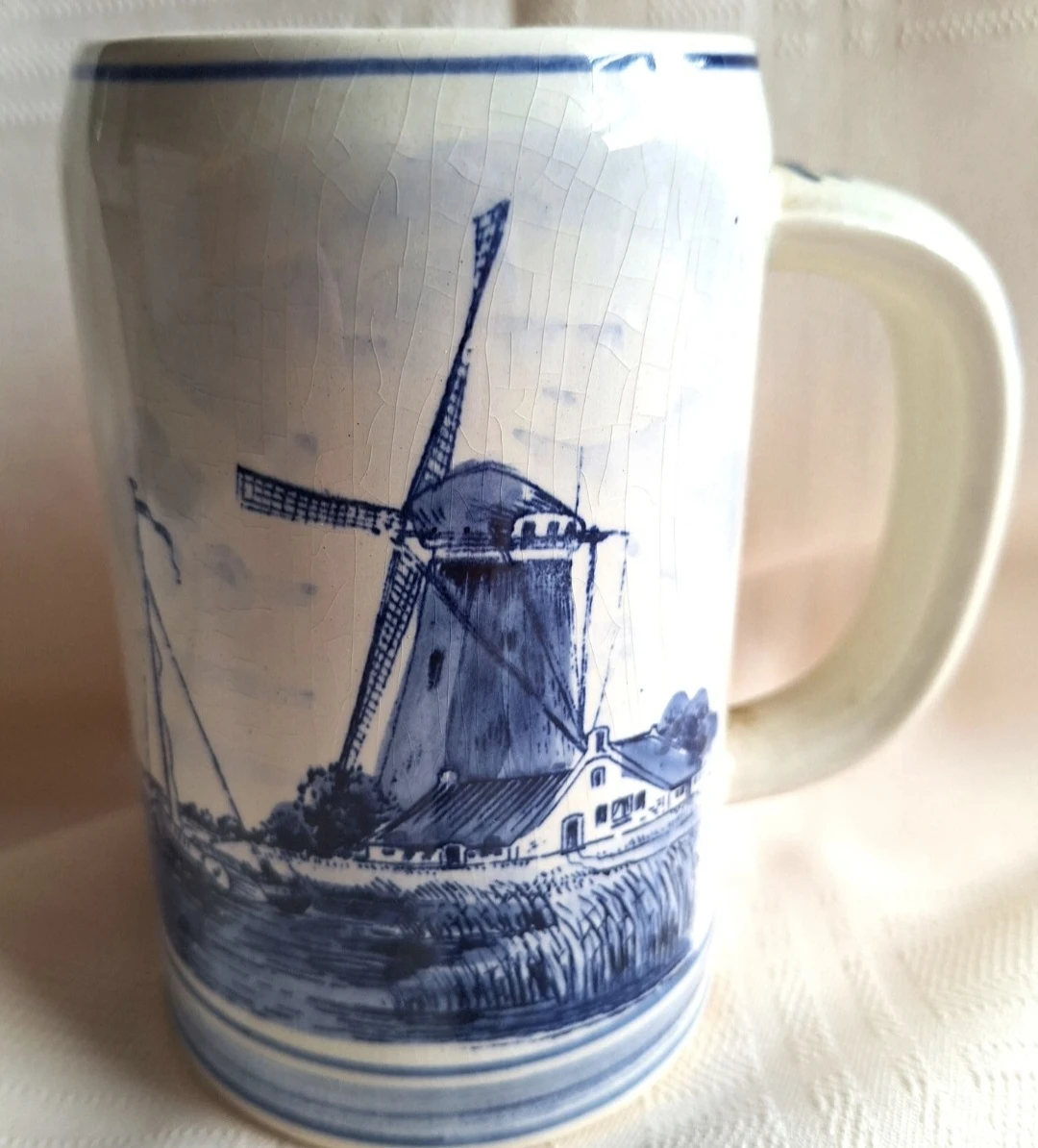 Delft Blue Handpainted Mug Made in Holland ⚽️