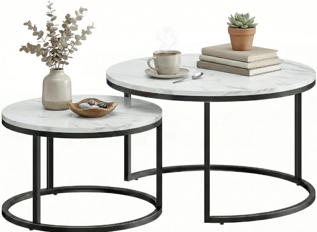Set of 2 Nesting Coffee Tables - photo 3