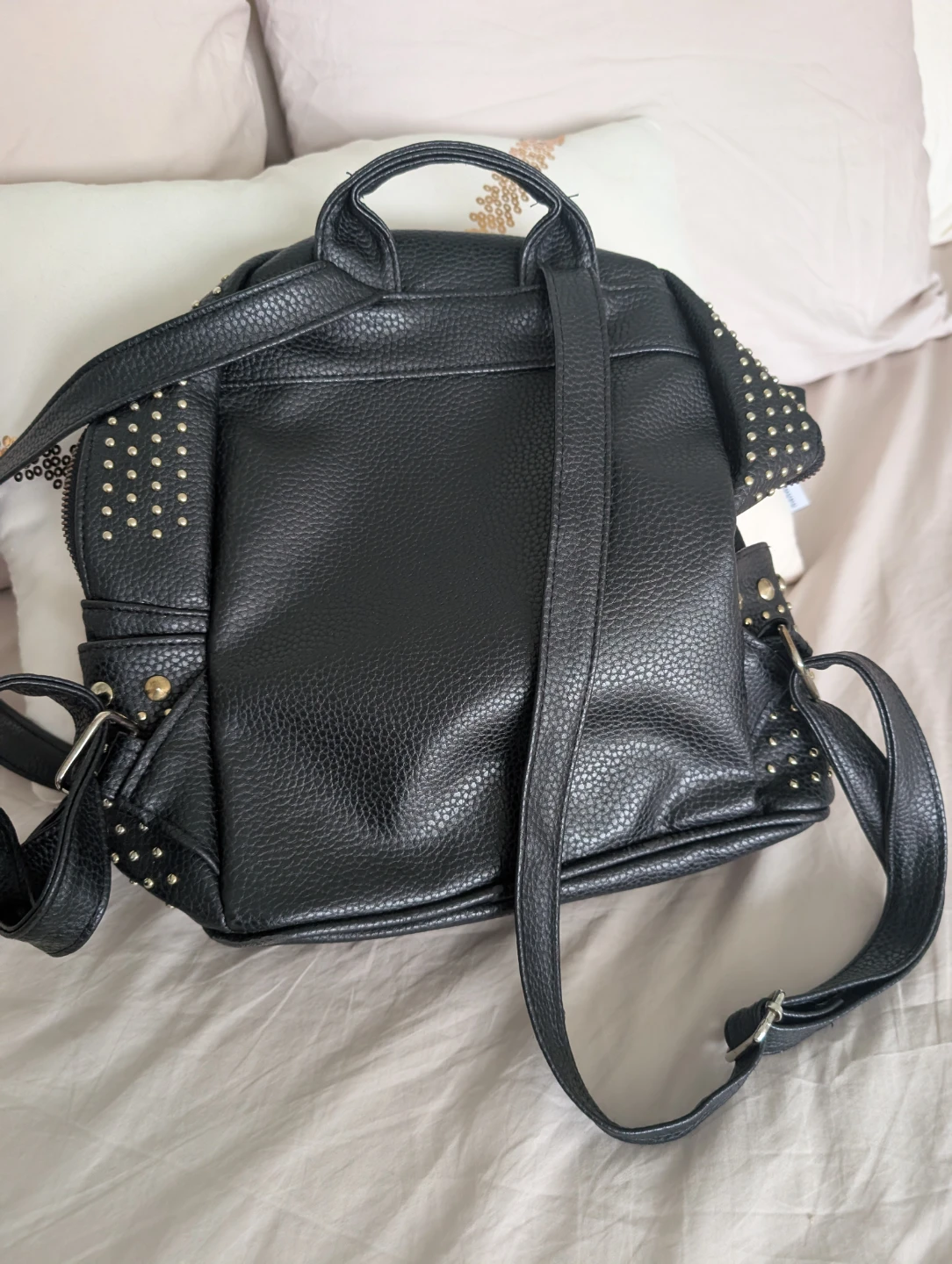 Black Studded Mini Backpack - photo 2