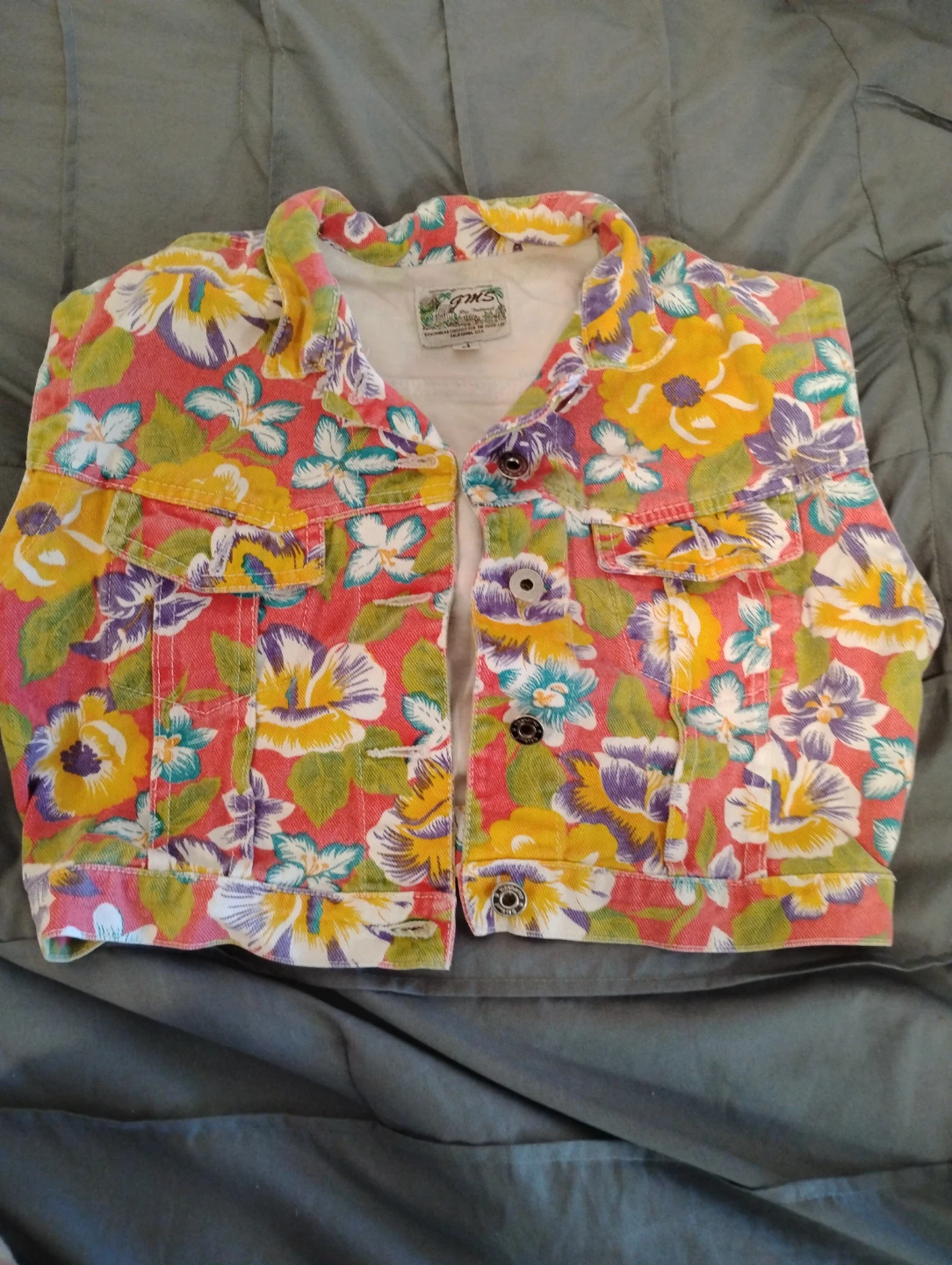 Guns. Jeans Floral Denim Jacket