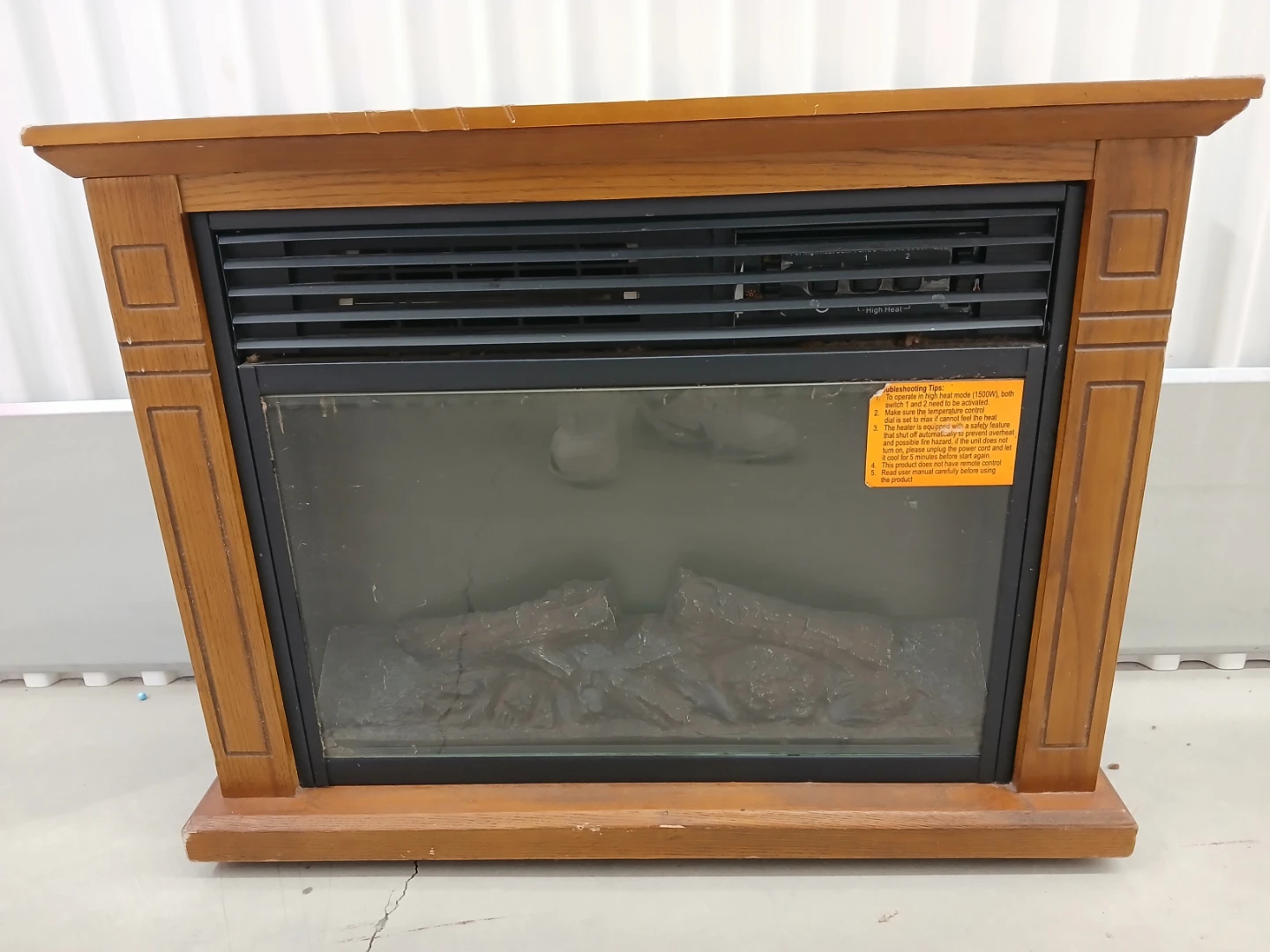 Wooden Electric Fireplace heater - photo 4