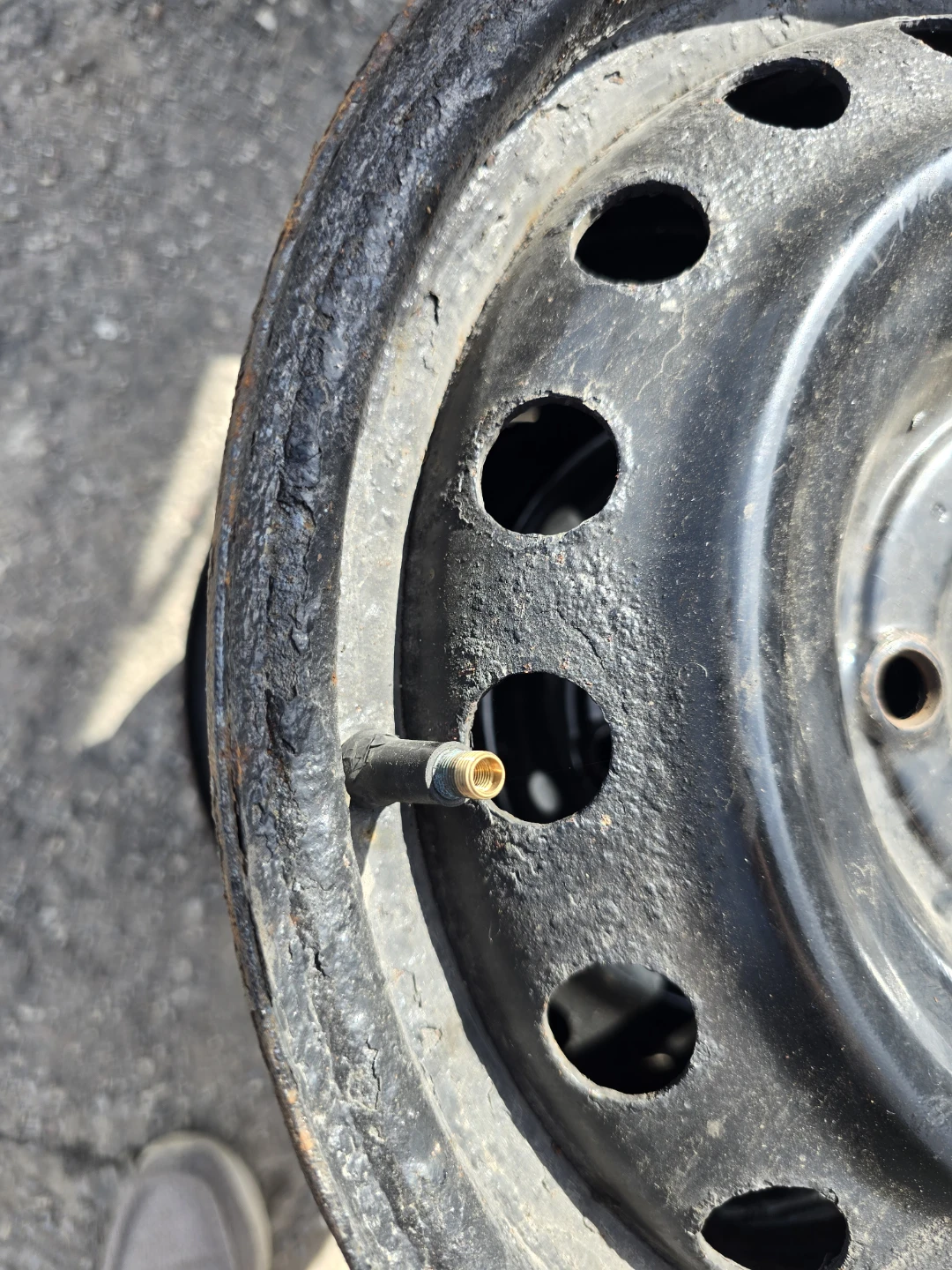 Set of 4 Black Steel Wheels 4x114.3 - photo 3