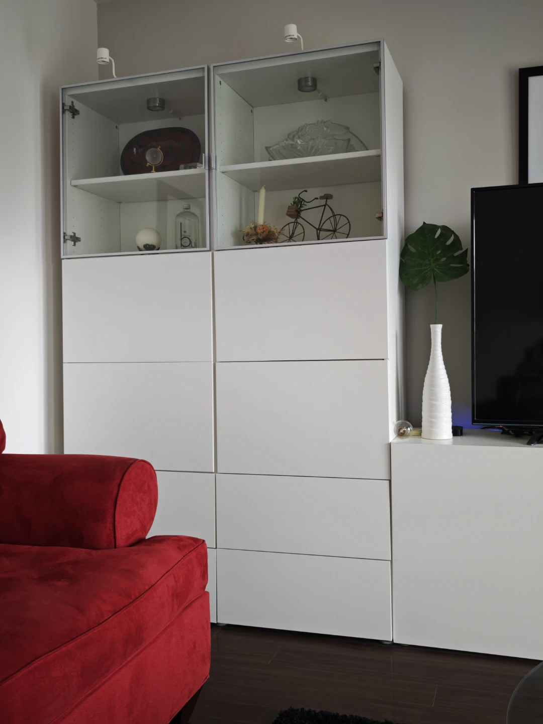 Moving Sale - White IKEA Combination Storage Cabinet - photo 2
