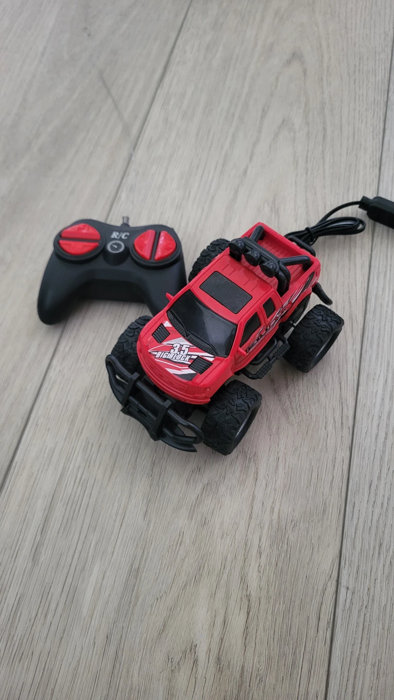 Red RC Monster Truck Toy with Remote Control