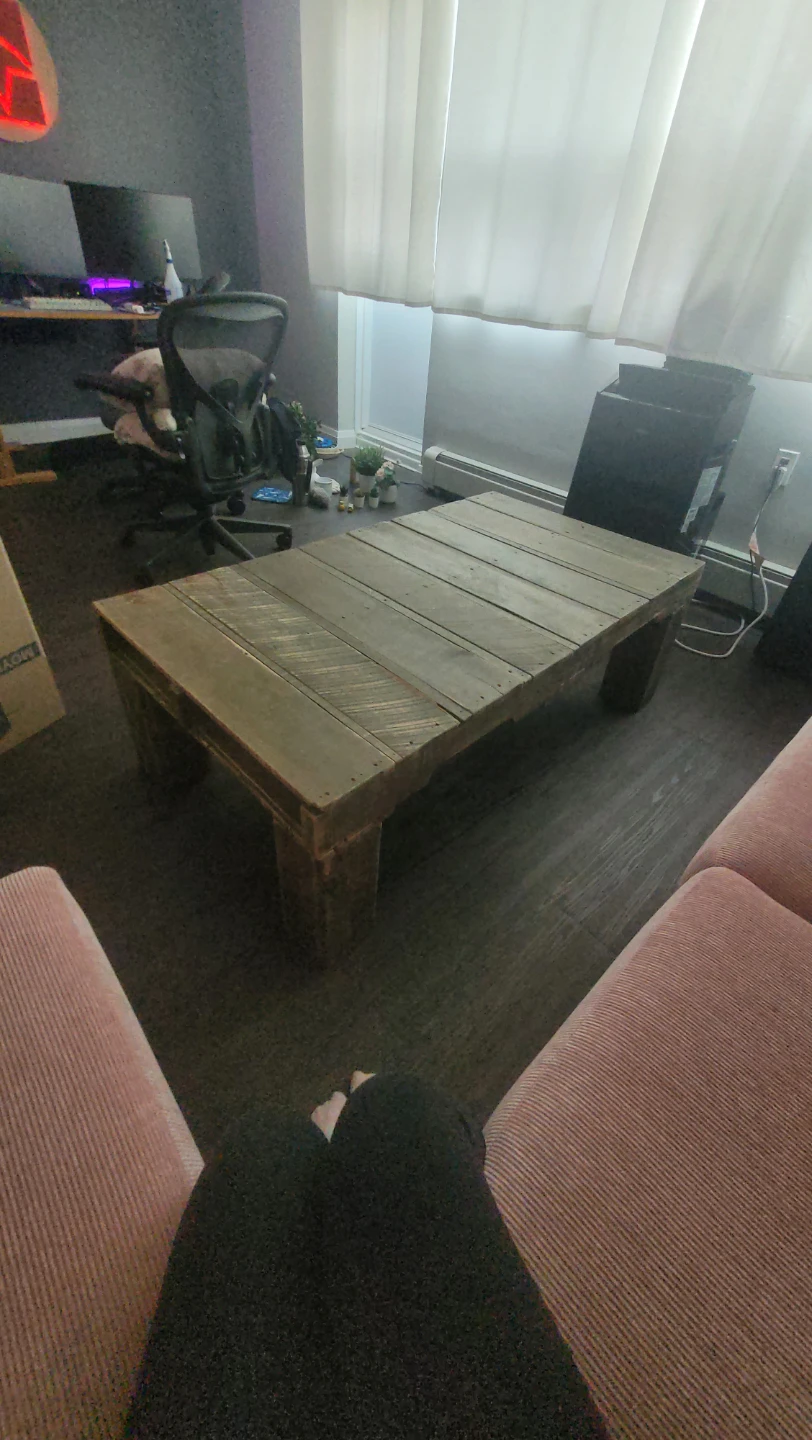 Rustic Wood Coffee Table and 2 side tables - photo 2