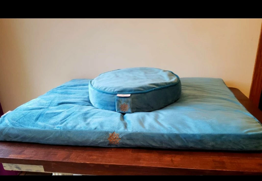 Mindful Modern Velvet Meditation Cushion Set
