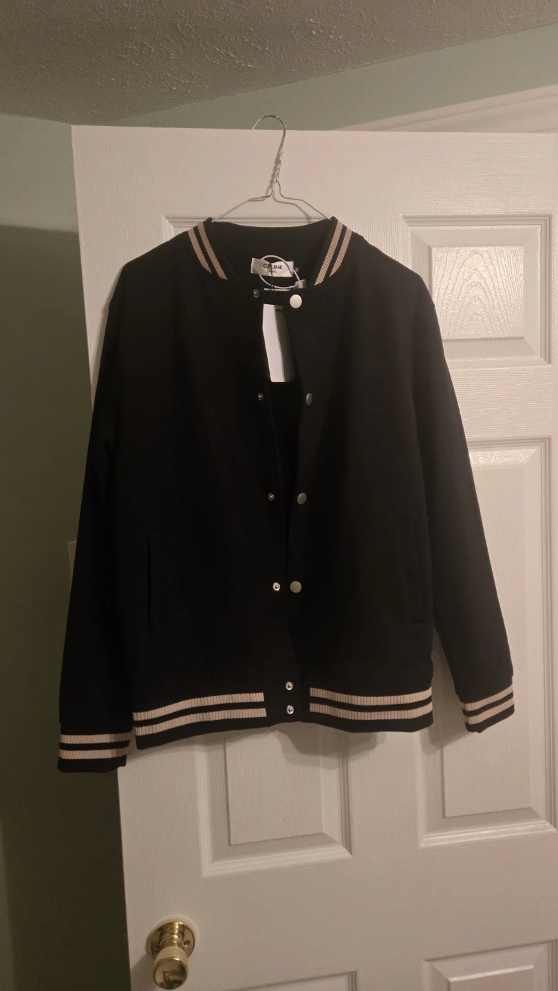 CELINE Black Varsity Jacket