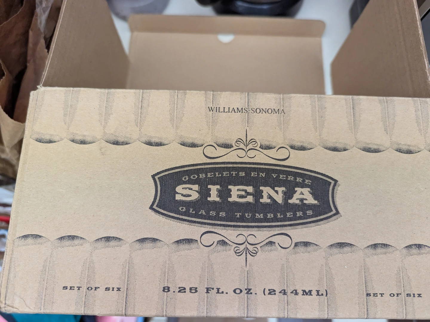 Williams Sonoma Siena Glass Tumblers - Set of 6 - photo 4