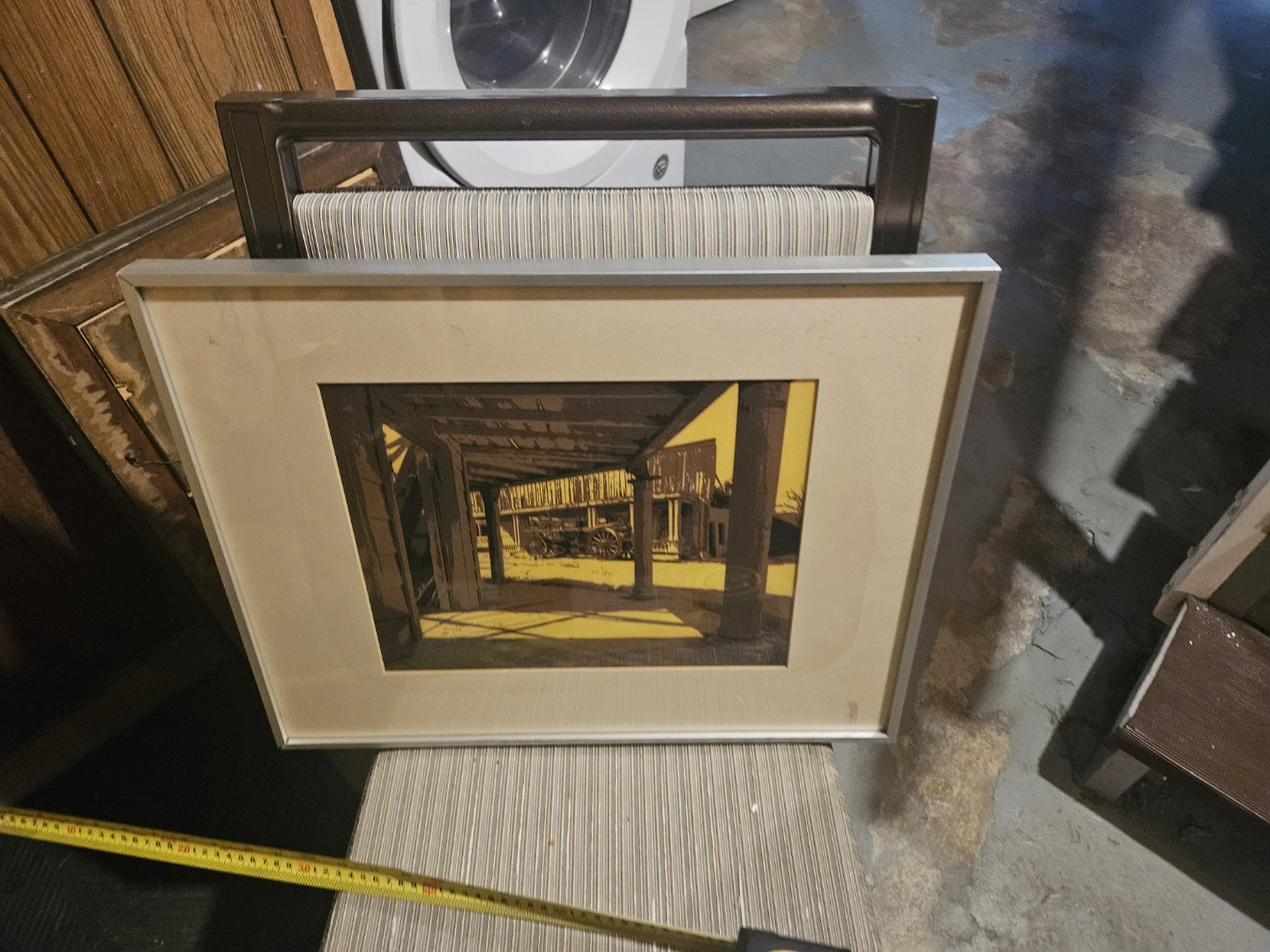 Framed Vintage Print of Old West Building - photo 5