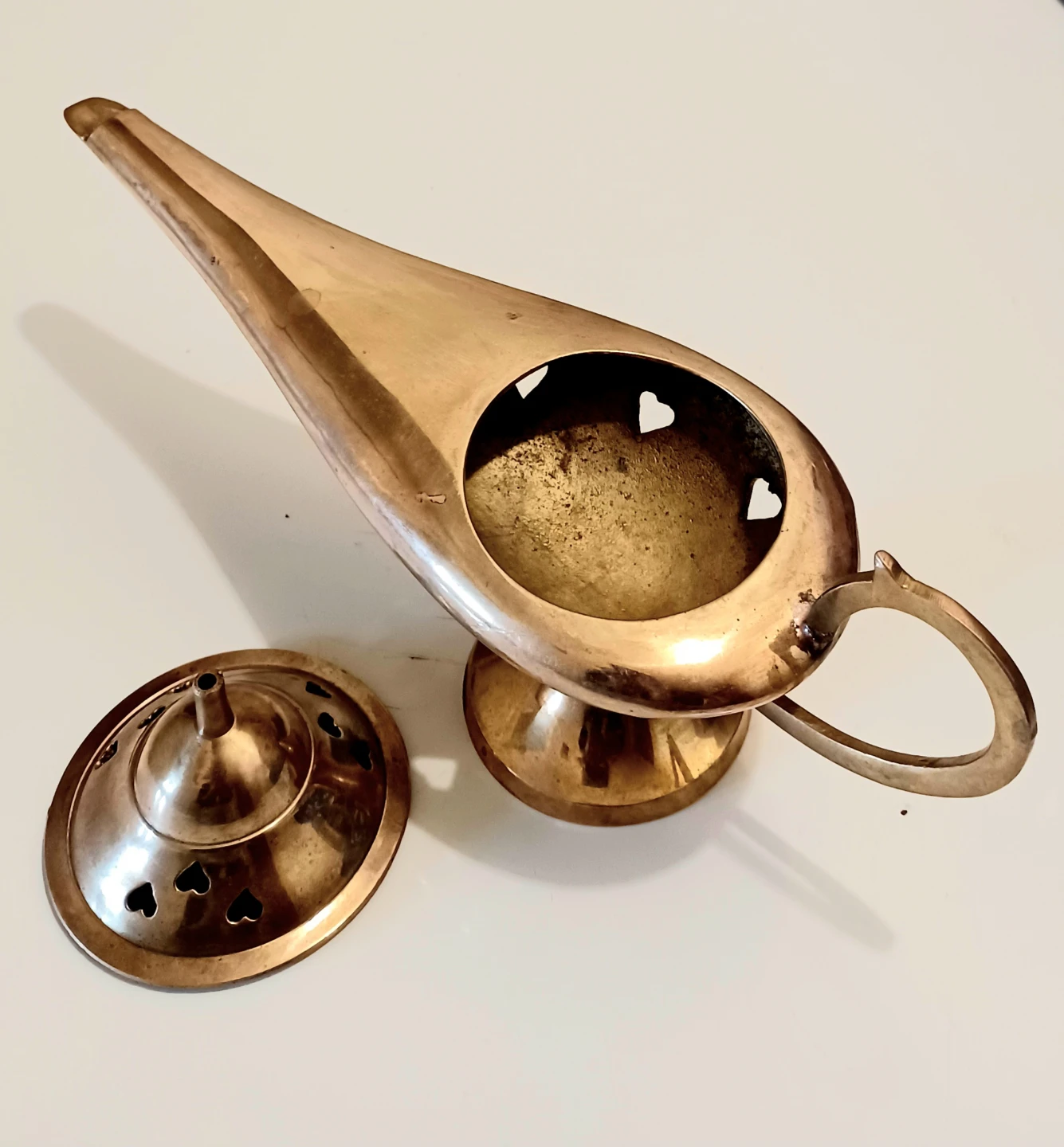 10" Brass Aladdin Lamp - photo 2