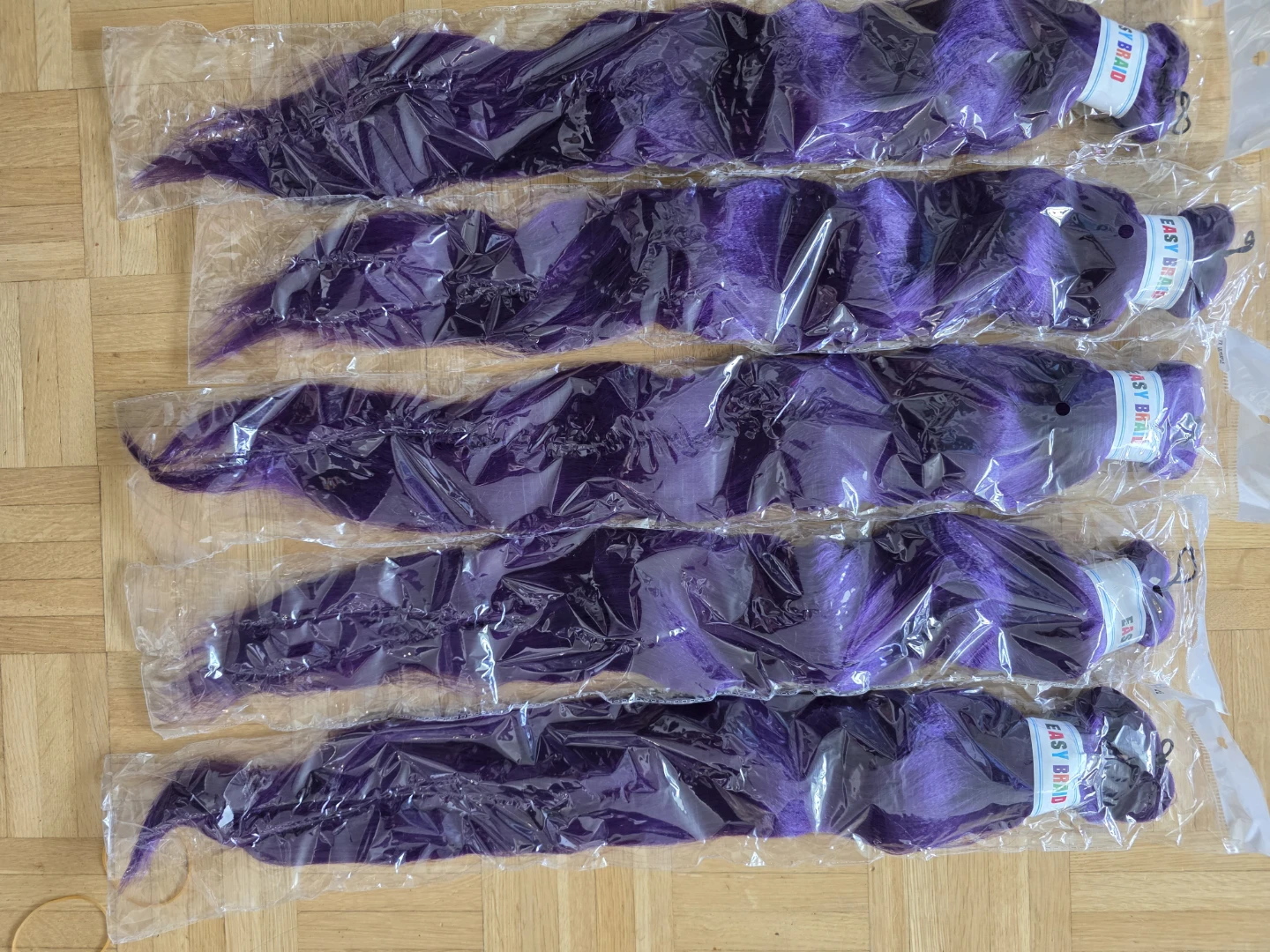 EASY BRAID Purple Braiding Hair (5 Packs) - photo 2
