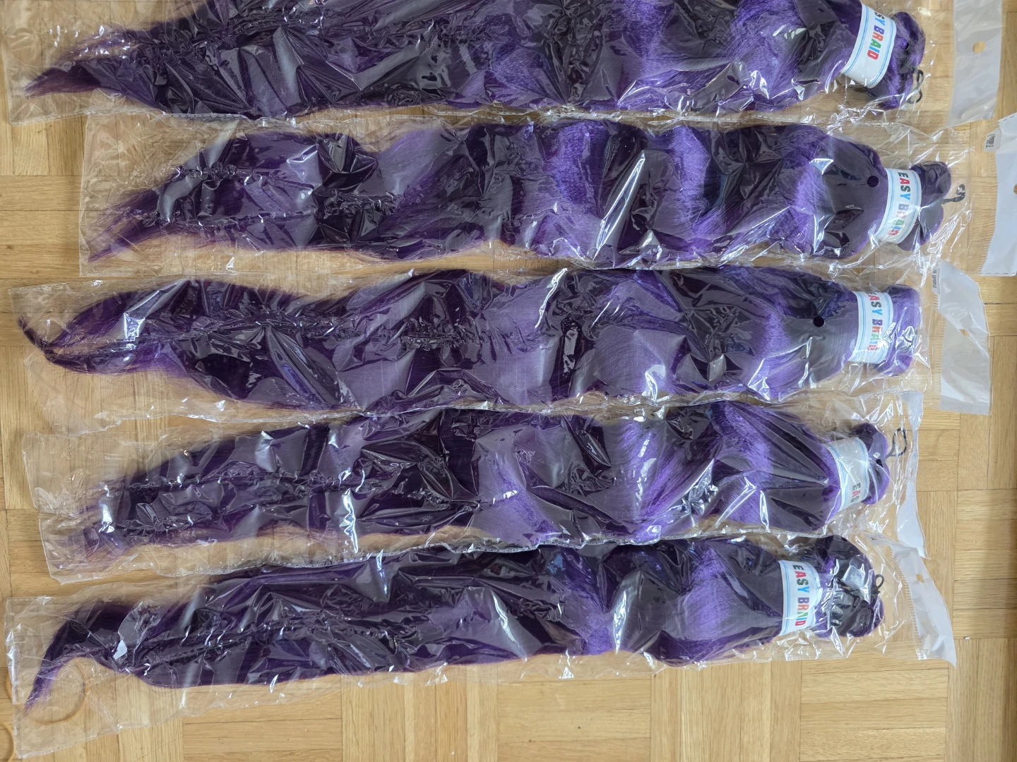 EASY BRAID Purple Braiding Hair (5 Packs) - photo 3