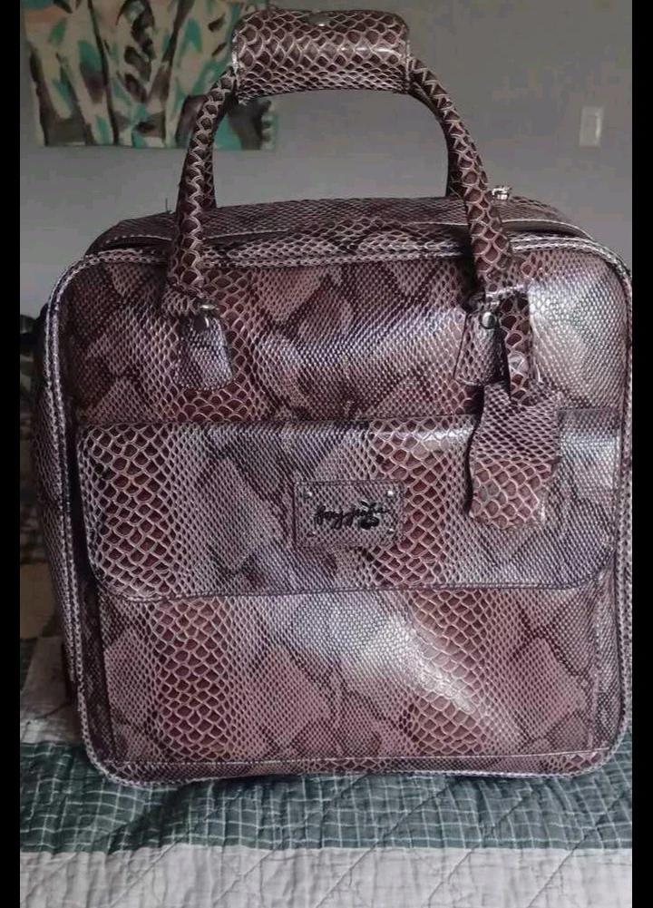Foxy brand Snakeskin Carry-On Bag