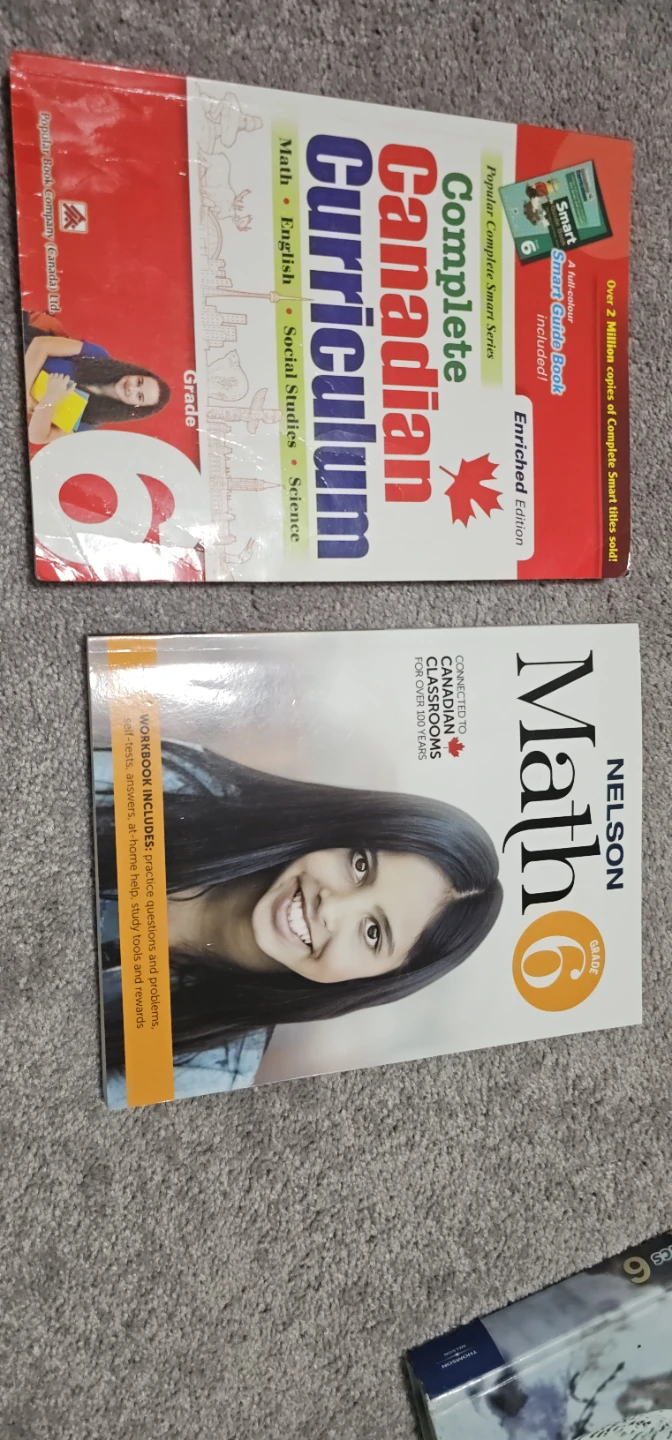 Grade 6 Complete Canadian Curriculum & Nelson Math Books