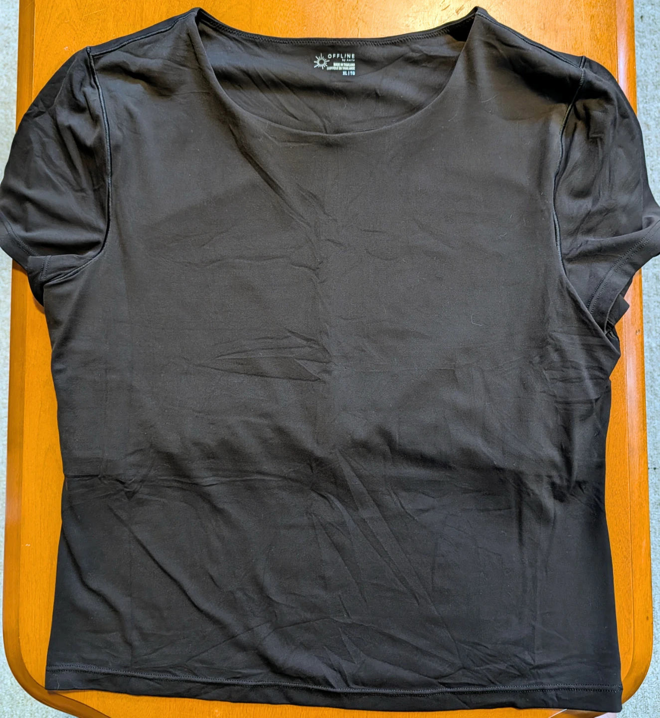 Aerie "Offline" Dark Brown T-Shirt -  Size XL