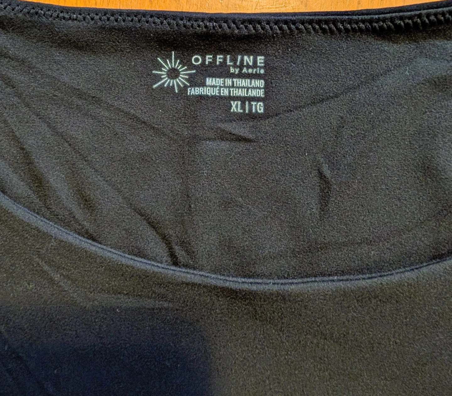 Aerie "Offline" Dark Brown T-Shirt -  Size XL - photo 3