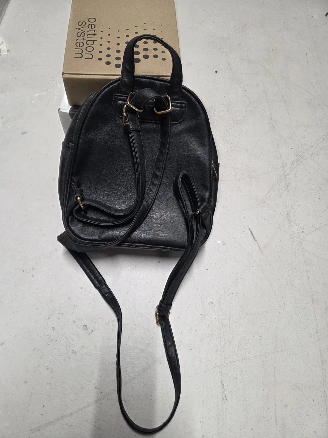 Black Quilted Mini Backpack - photo 5
