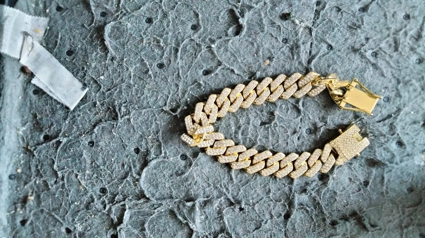 Gold Diamond Chain Bracelet