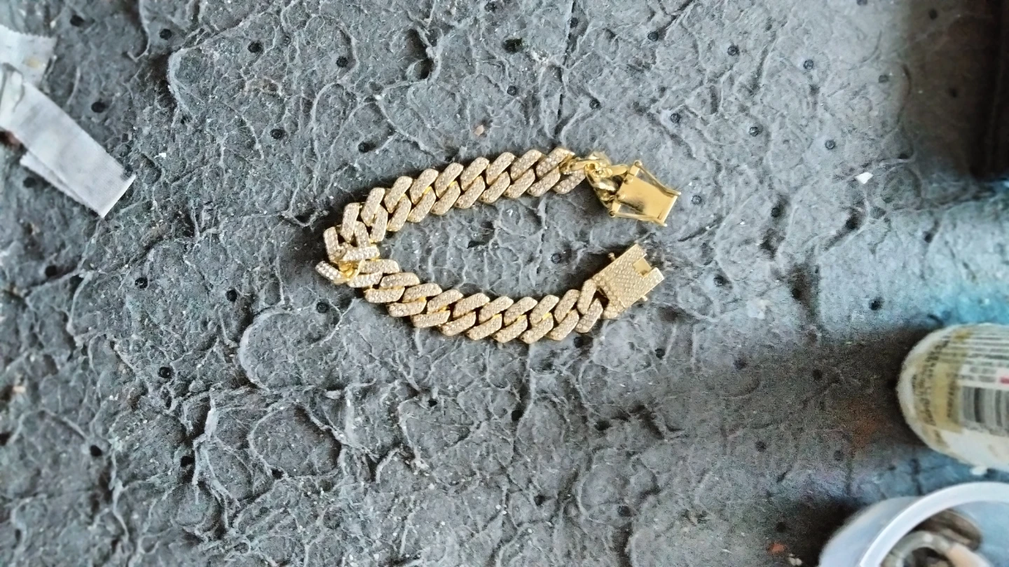 Gold Diamond Chain Bracelet - photo 2