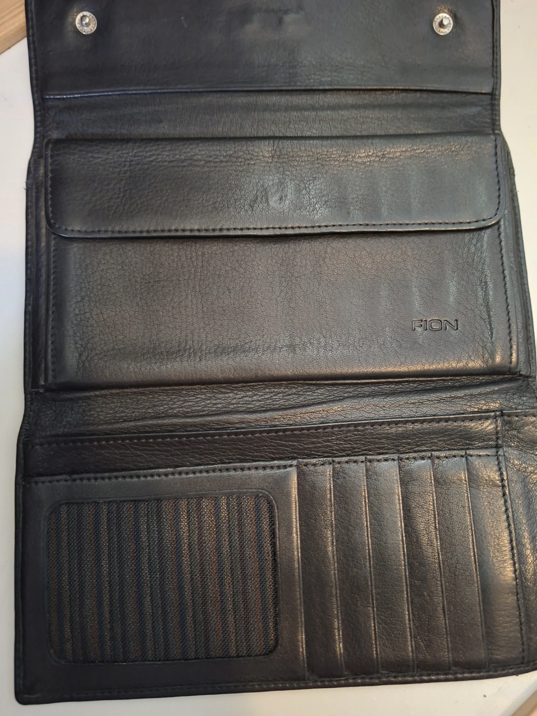 FION Black Leather Wallet - photo 3