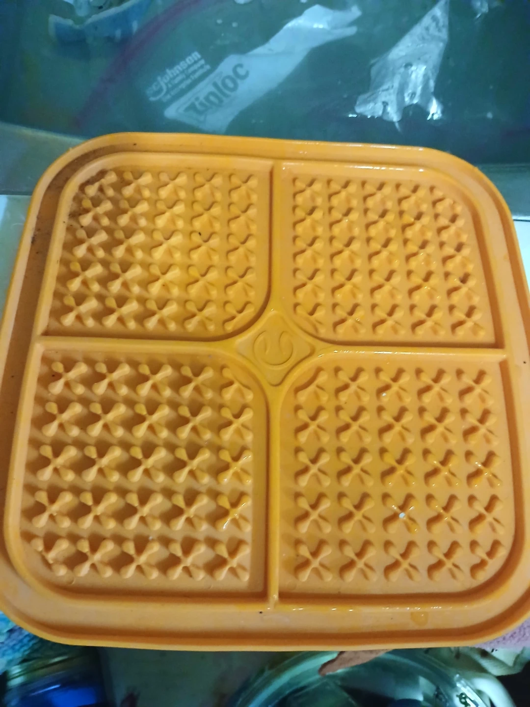 Orange Pet Lick Mat