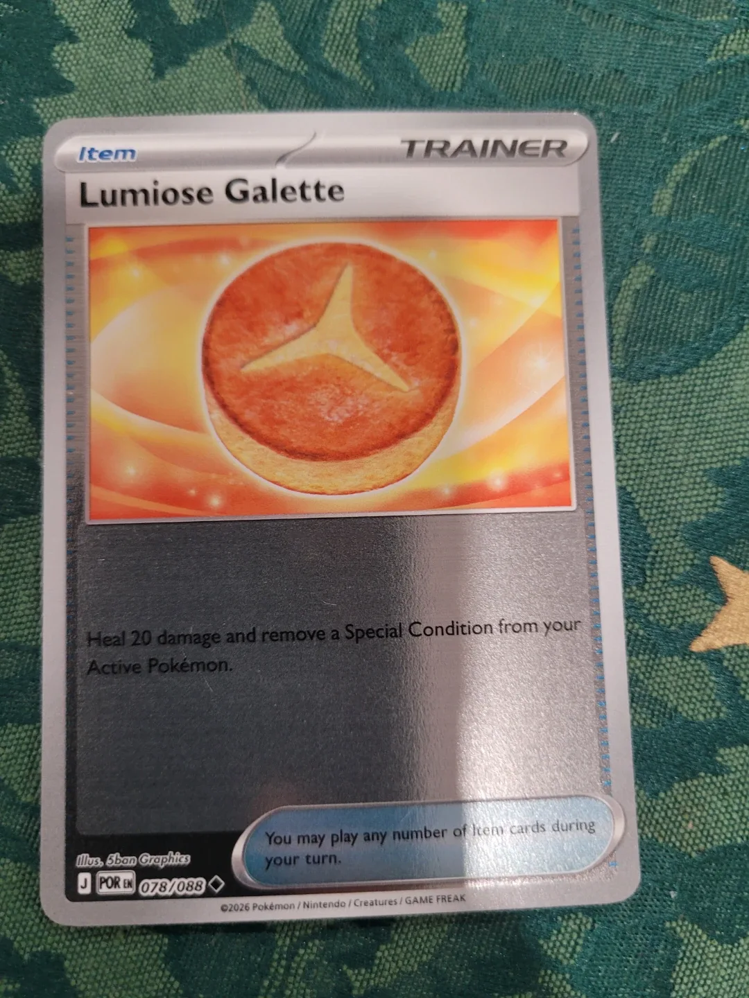 Pokémon TCG Card - Lumiose Galette Reverse Holo Trainer Card ⚽️