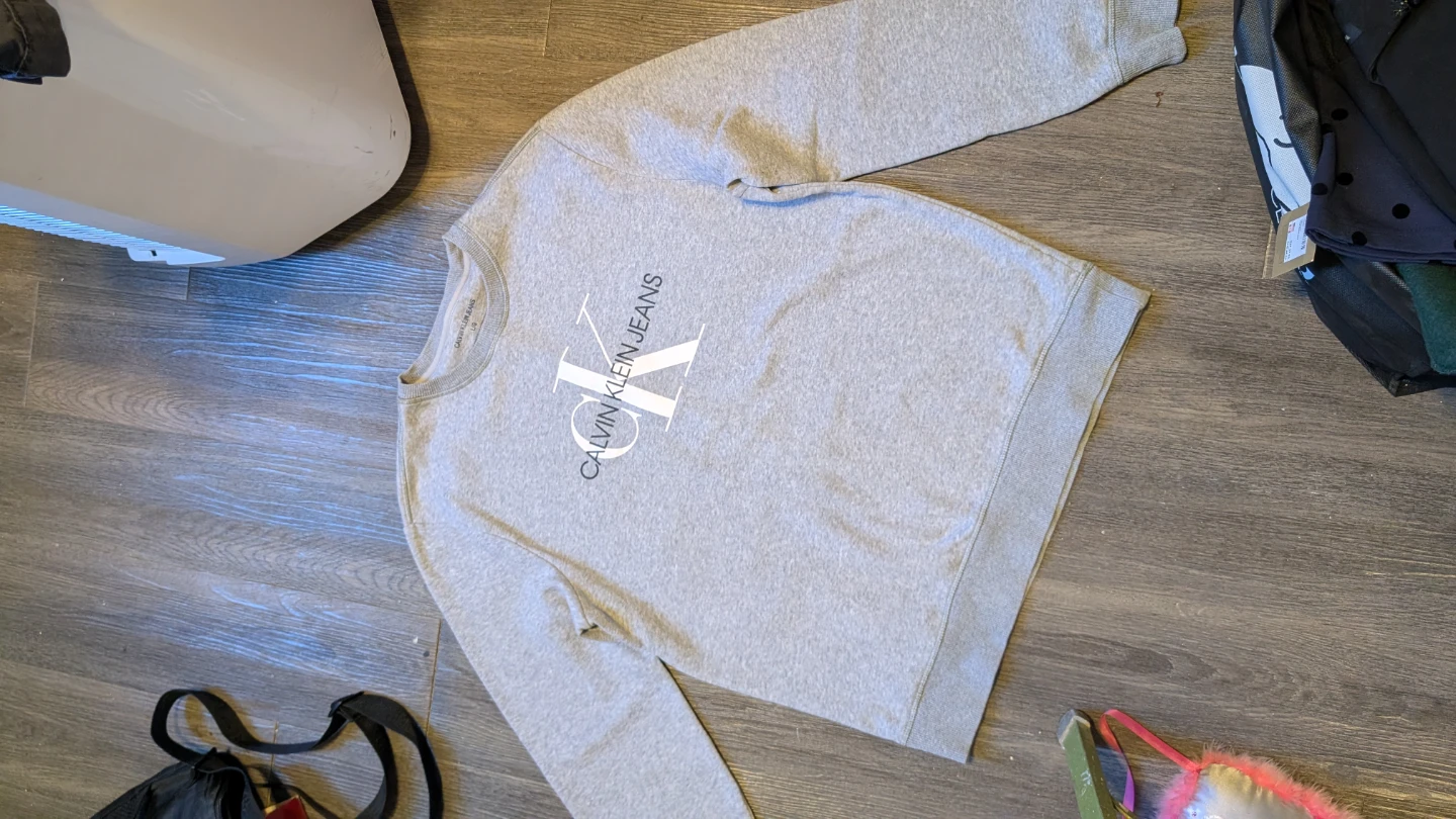 Calvin Klein Jeans Grey Sweatshirt L
