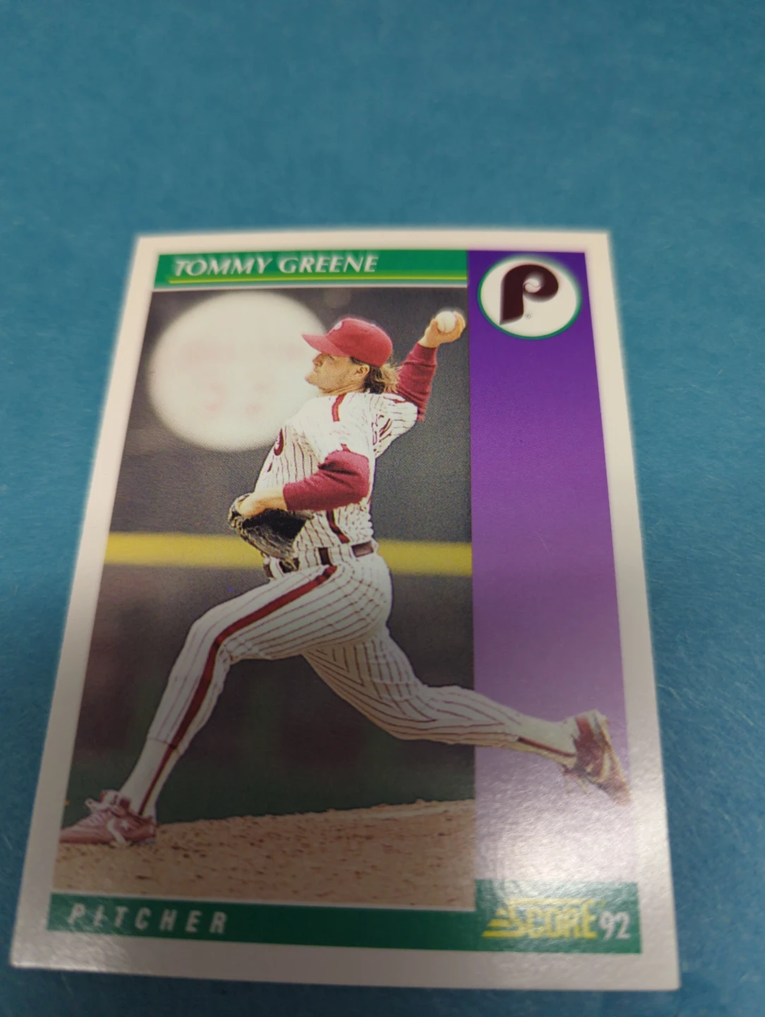 1992 Score Baseball Card - Tommy Greene ⚽
