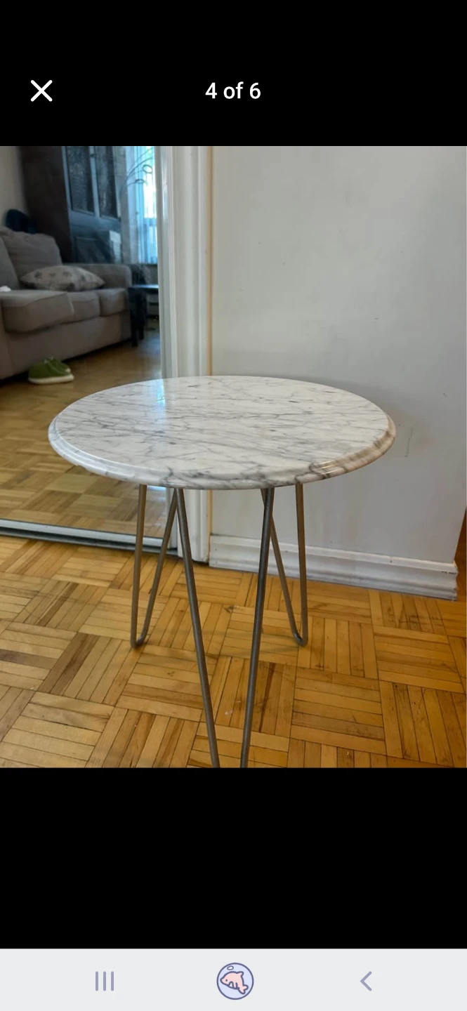 Marble Top Side Table - photo 3