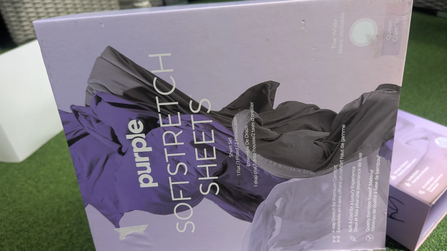 Purple SoftStretch Sheets Queen Stormy Grey - photo 4