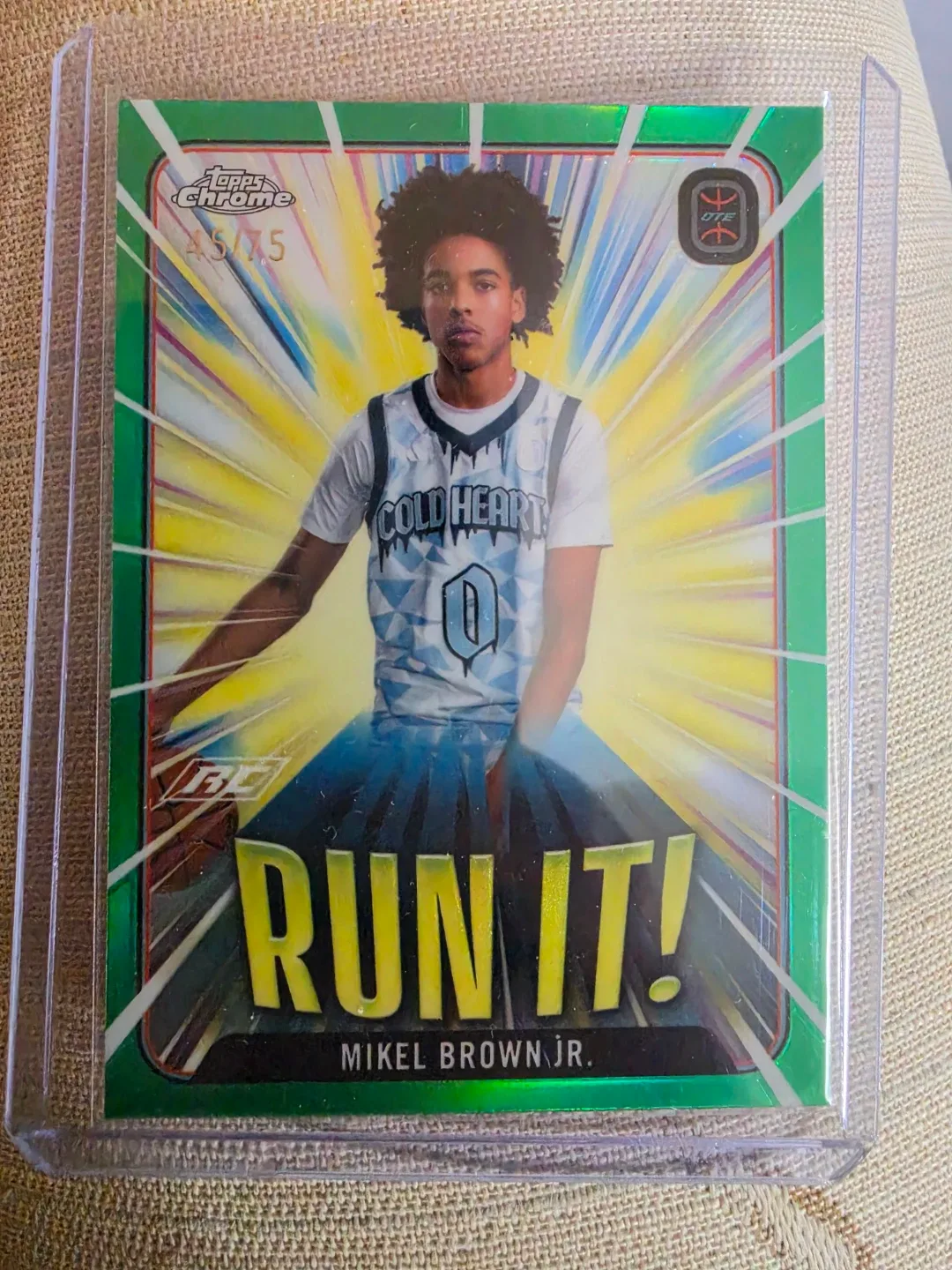 Mikel Brown Jr. "Cold Hearts" RC Card - Topps Chrome 2024