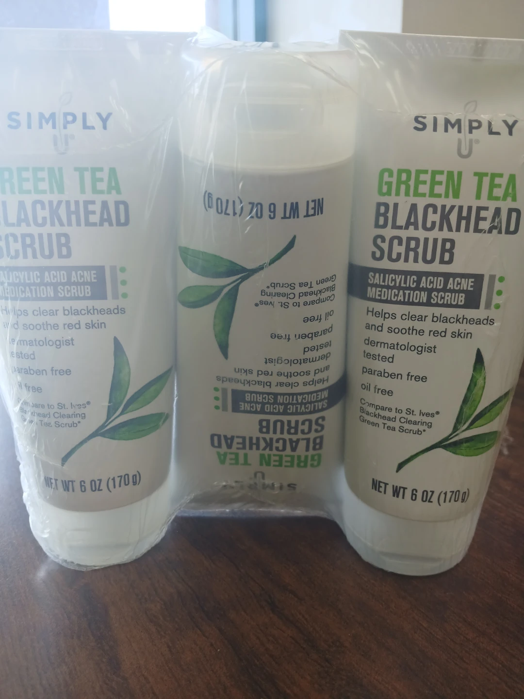 Simply U Green Tea Blackhead Scrub (3-pack)