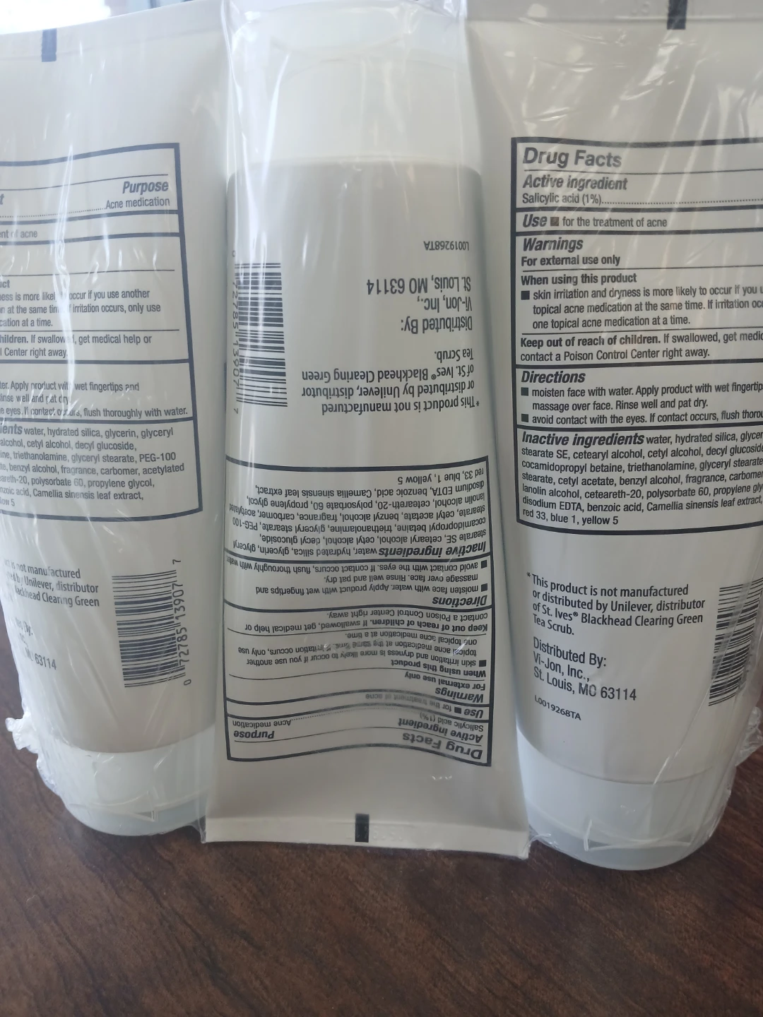 Simply U Green Tea Blackhead Scrub (3-pack) - photo 2
