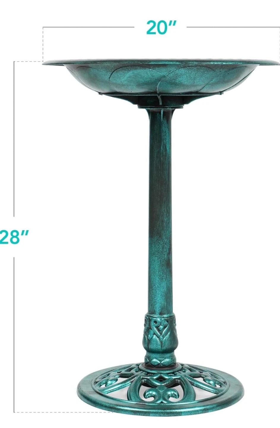 Best Choice Products Pedestal Bird Bath Garden Decor - photo 3