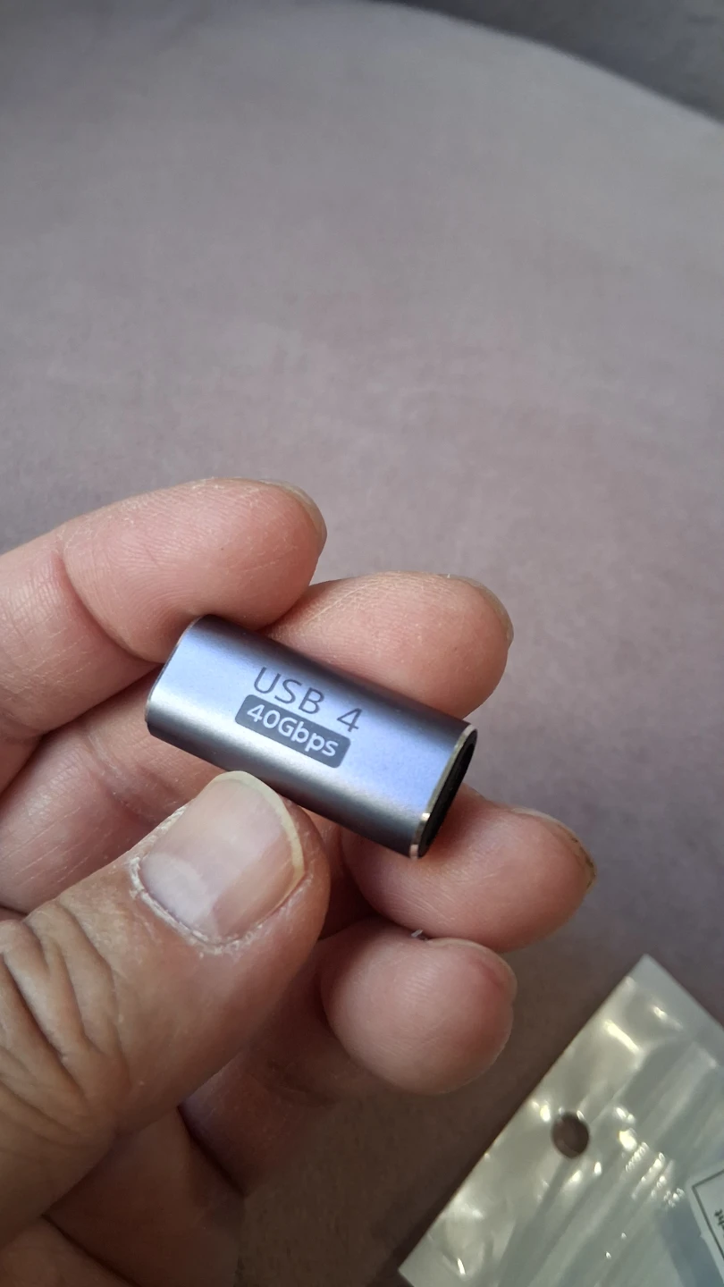 Thunderbolt 4 Type C female Adapter 40Gbps Data Transfer 100W 8K - photo 2