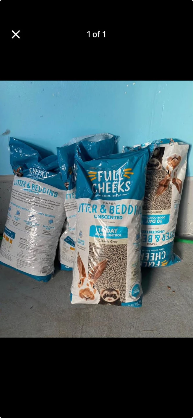 Rabbit litter and bedding