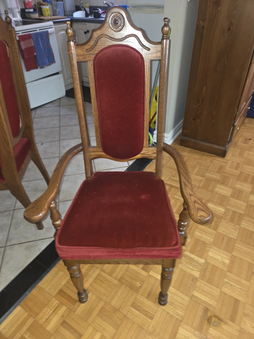 Wooden Dining Table with 6 Chairs - photo 2