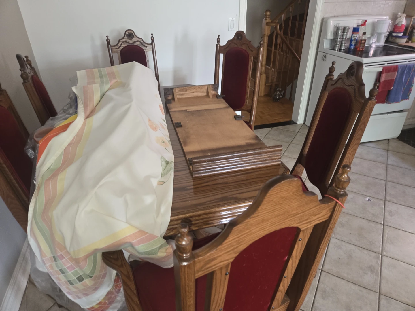 Wooden Dining Table with 6 Chairs - photo 5