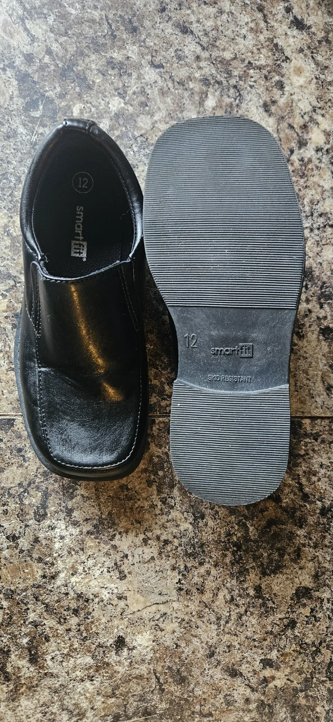 Smartfit Boys Size 12T Black Slip-On Dress Shoes