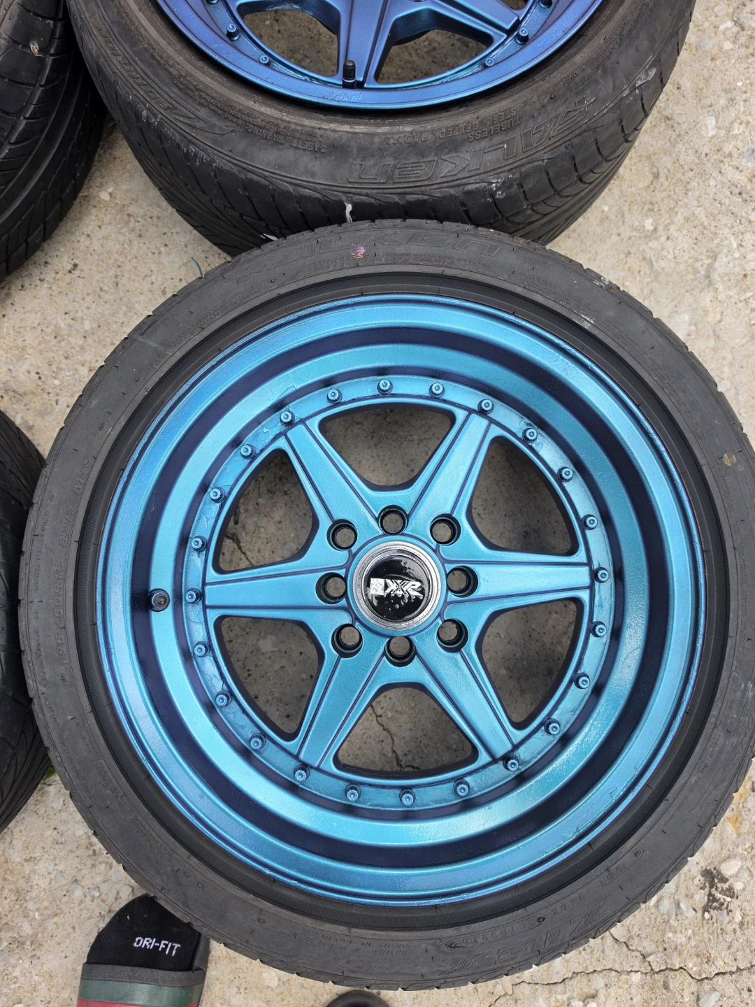 15 inch XXR rims wheels 4x100 4x114.3 new tires chameleon - photo 3