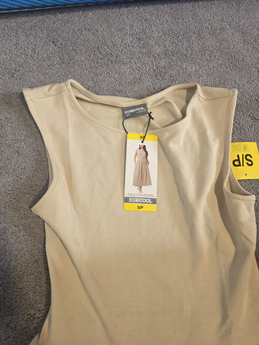 Women's Sleeveless Maxi Dress Sand S/P⚽